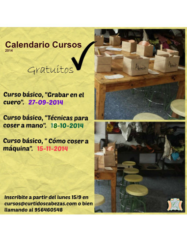 CALENDARIO PROXIMOS CURSOS